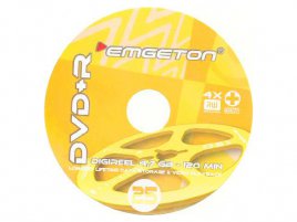 DVD+R emgeton digireel aquarelle AZO archival quality - zepředu