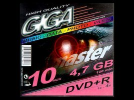 DVD+R GIGA master High Quality - zepředu