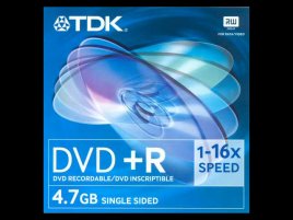 DVD+R TDK DVD+R47MED Version 1.3 - zepředu