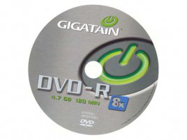 DVD-R Gigatain  - zepředu