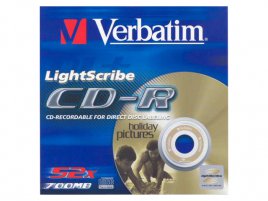 CD-R Verbatim DataLifePlus LightScribe - zepředu