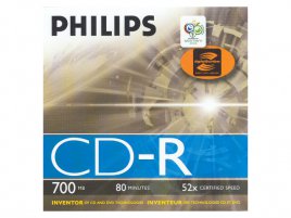 CD-R Philips LightScribe CDR7D5LJ10/00 - zepředu