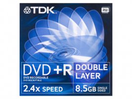 DVD+R DL TDK DVD+R85DLEB - zepředu