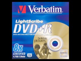 DVD+R Verbatim LightScribe - zepředu