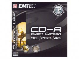 CD-R EMTEC Black Carbon - zepředu