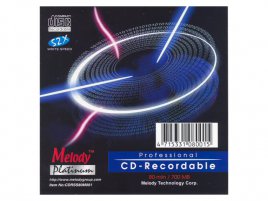 CD-R Melody Platinum CDRSS80M001 - zepředu