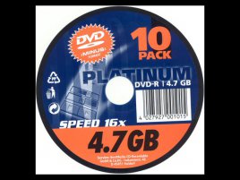 DVD-R Platinum  - zepředu