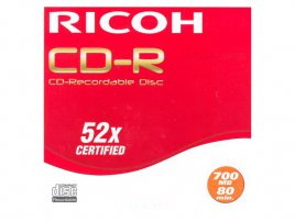 CD-R Ricoh  - zepředu