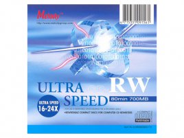 CD-RW Melody Ultra speed CDRW80M001T4 - zepředu