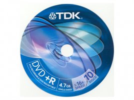 DVD+R TDK DVD+R47CBED10 - zepředu