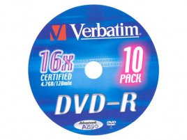 DVD-R Verbatim Advanced AZO - zepředu