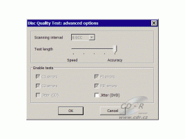 CD-DVD Speed - Disc Quality test: Advanced options