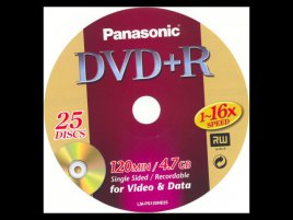 DVD+R Panasonic for General - zepředu