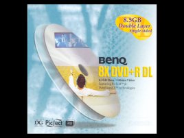 DVD+R DL BenQ PicFect DataGuard X - zepředu