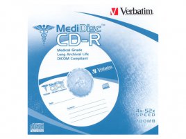 CD-R Verbatim MediDisc Long Archival Life DICOM Compliant - zepř