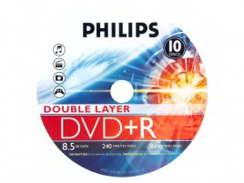 DVD+R DL Philips DR8S8B10F/00 - zepředu