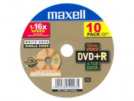 DVD+R Maxell  - zepředu