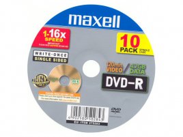 DVD-R Maxell HGX Stamper technology - zepředu