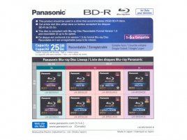 BD-R Panasonic LM-BR25MDE-B - zepředu