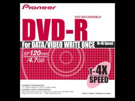 DVD-R Pioneer 4x speed ver.2.0 - zepředu