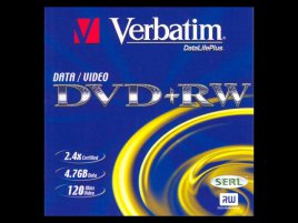 DVD+RW Verbatim DataLifePlus SERL - zepředu