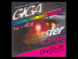 DVD-R GIGA master High Quality multispeed - zepředu