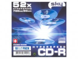 CD-R 80 52× sky front