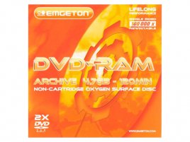 DVD-RAM emgeton LIFELONG single sided - zepředu