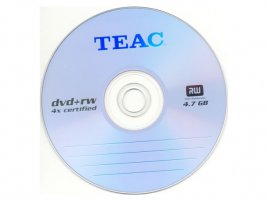 DVD+RW TEAC 4× certified - médium