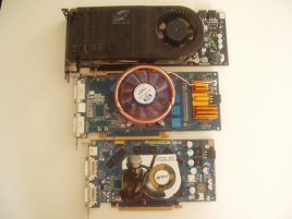 Radeon X1950 Pro, GeForce 7950 GT a 8800 GTX