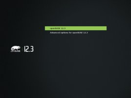 openSUSE 12.3 - grub2