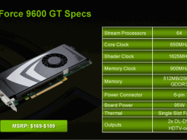 nVidia uvádí GeForce 9600 GT