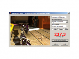 Lightsmark 2008 na Radeonu HD 3850