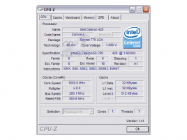 CPU-Z: Intel Celeron 420