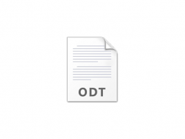 Open Document ikona ODT