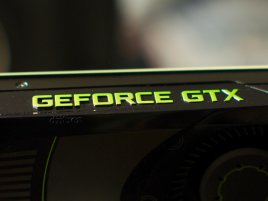 GeForce GTX 680, logo na kartě