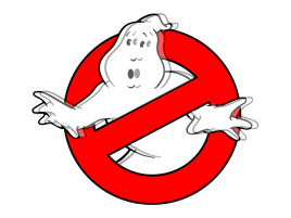 Ghostbusters logo s „duchem“ ;-)