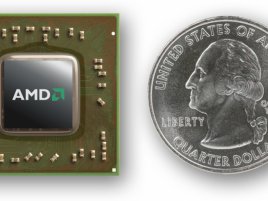 AMD Temash APU s mincí