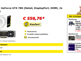 GeForce GTX 780 slevy v Německu
