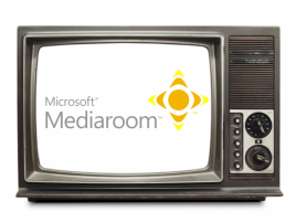 Microsoft Mediaroom logo CRT TV