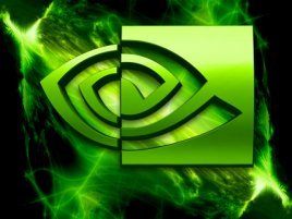 Nvidia logo s blesky