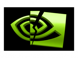 Nvidia logo rozbité