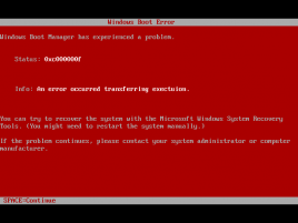 RSOD - Red Screen Of Death v Longhornu