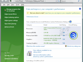 Windows System Performance Rating