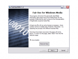 Screenshot FairUse4WM 1.2