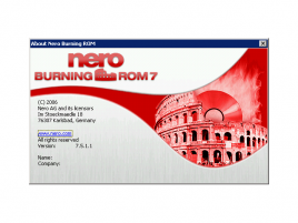 Nero Burning ROM 7.5.1.1 splash screen