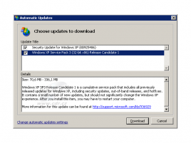 Windows XP SP3 RC1 ve Windows Update