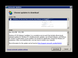 Windows XP Service Pack 3 Release Candidate 2 ve Windows Update