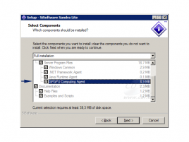 SiSoft Sandra 2009 - instalované součásti - GPGPU Agent