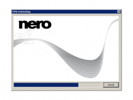 Nero logo s animovanou vlnou - malé